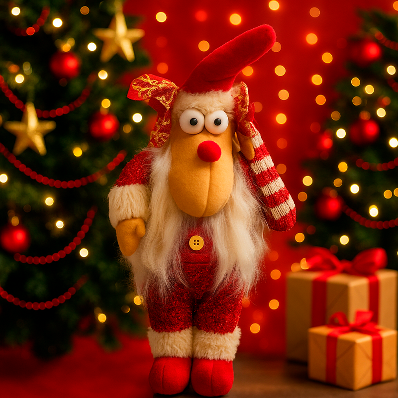 Santa con gorro largo