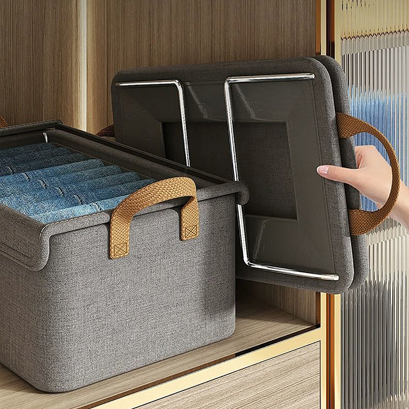 Organizador de ropa con tapa transparente
