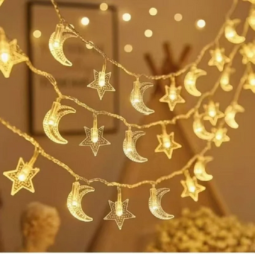 Guirnalda de luces luna y estrella