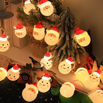 Guirnalda de luces Santa Claus