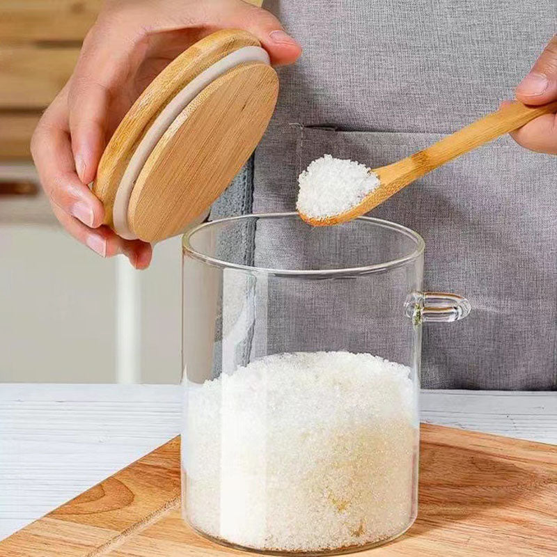 Frasco con cuchara de borosilicato