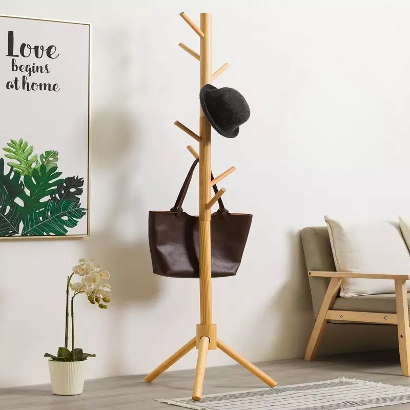 Perchas Madera Falabella Percheros De Pie Perchero De Colgar