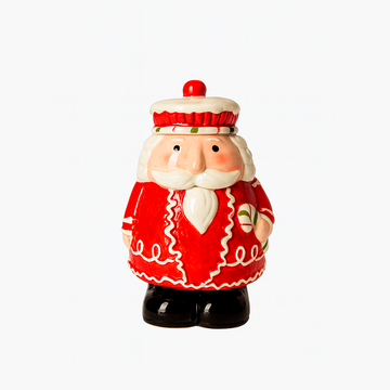 Frasco navideño Santa Claus de cerámica