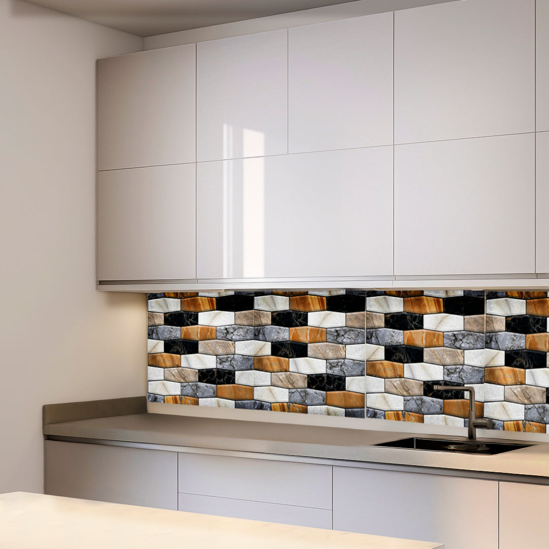 Pegatina tridimensional autoadhesiva para pared pack x10