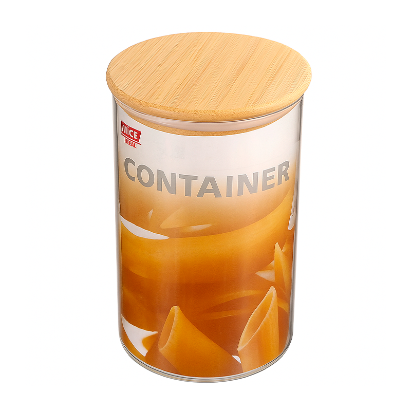 Recipiente de 2400ml con tapa de bambú