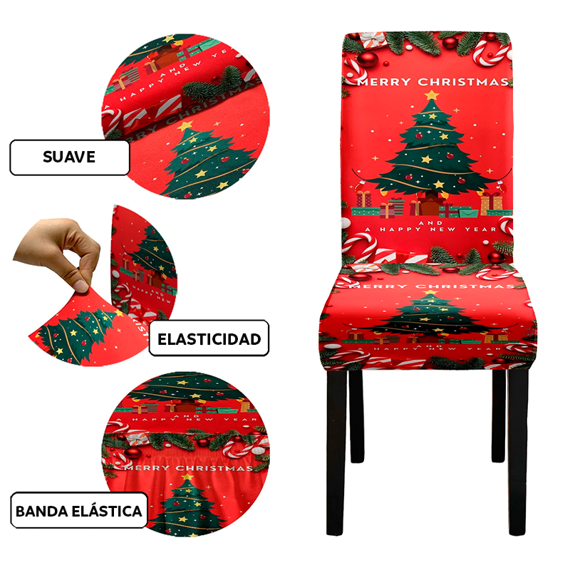 Funda para silla navideña