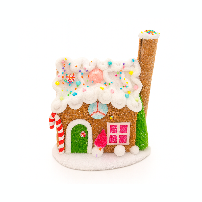 Casita de jengibre decorativa