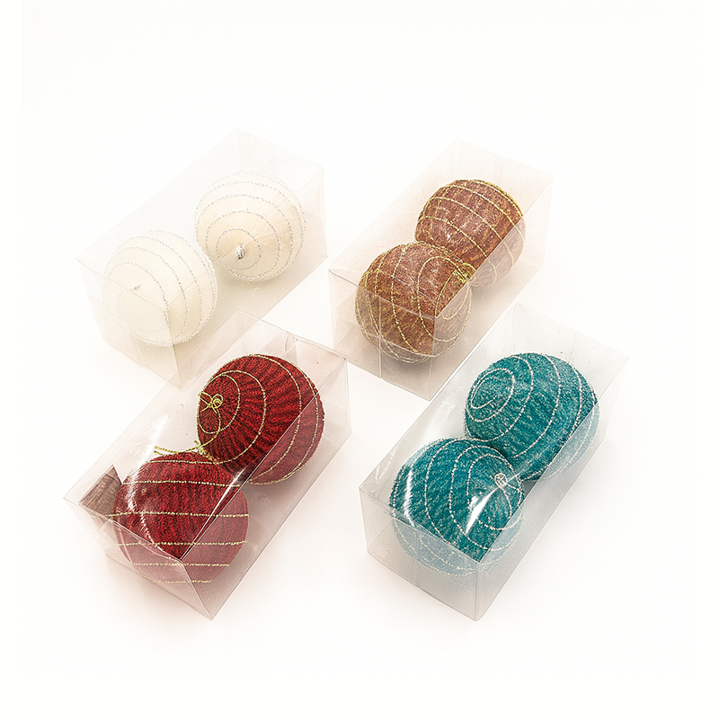 Set de 2 esferas navideñas