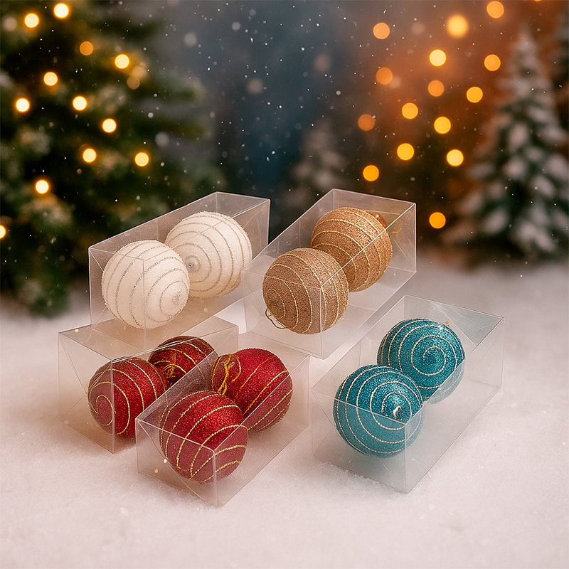 Set de 2 esferas navideñas