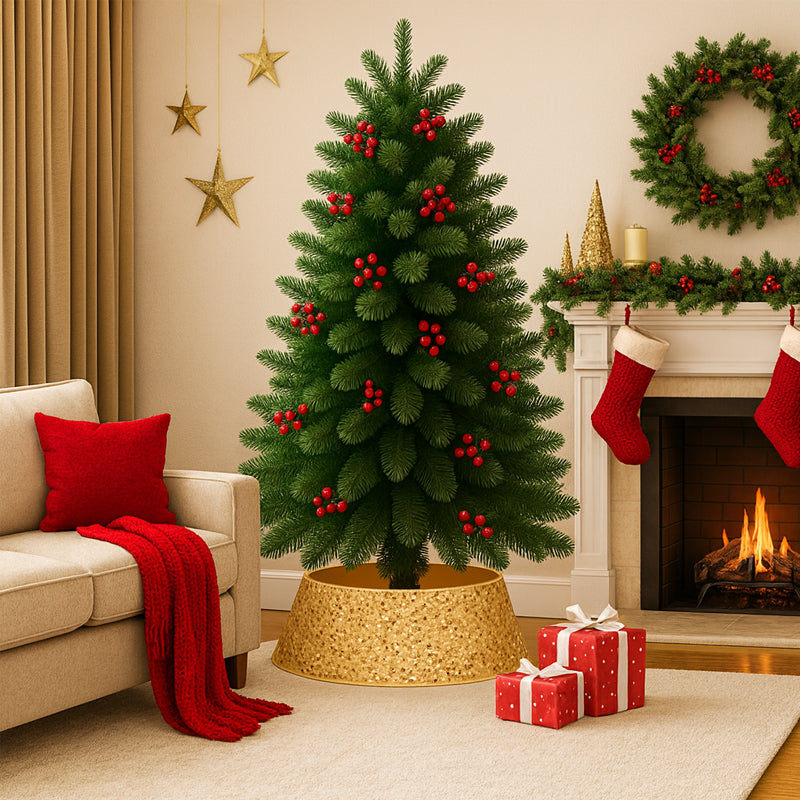 Faldón Navideño de lentejuelas