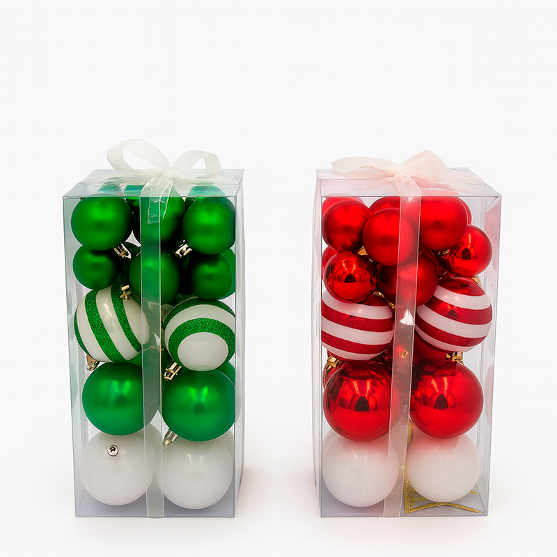 Set de 30 esferas navideñas