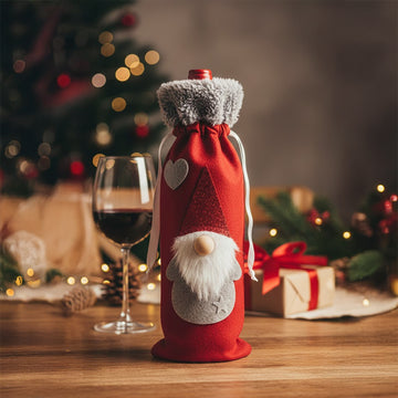 Cubierta navideña para botella de vino