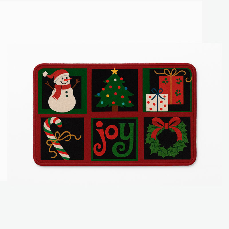 Alfombra navideña antideslizante
