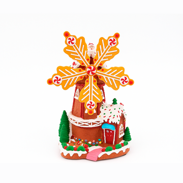 Villa navideña casa de jengibre