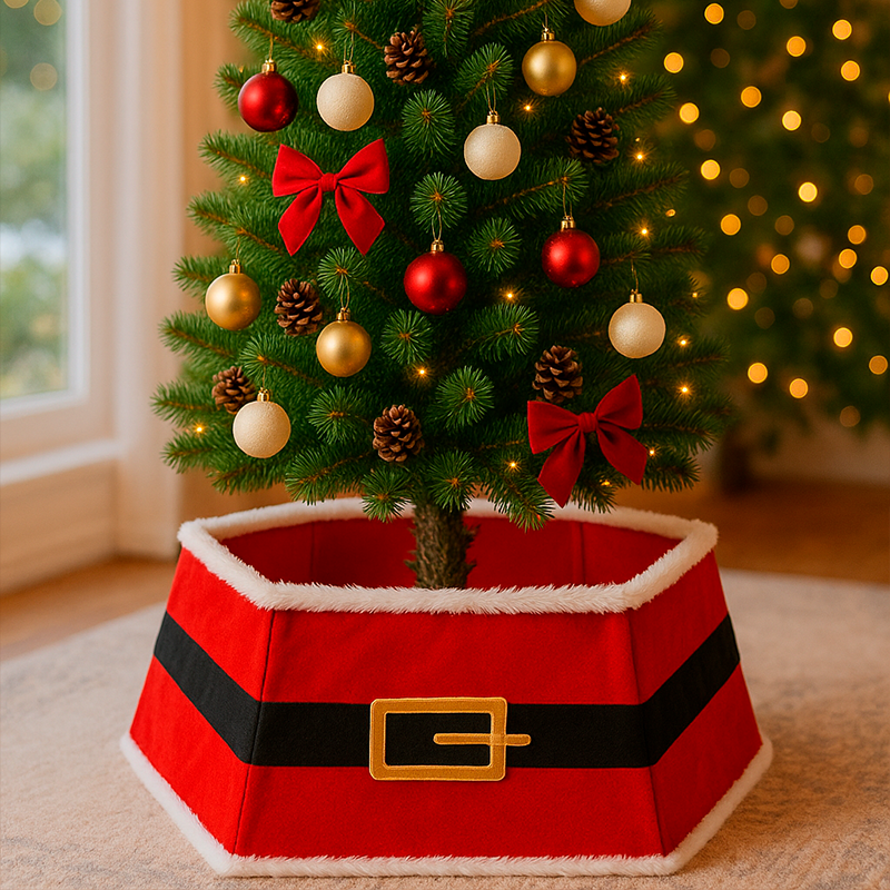Faldón navideño para árbol