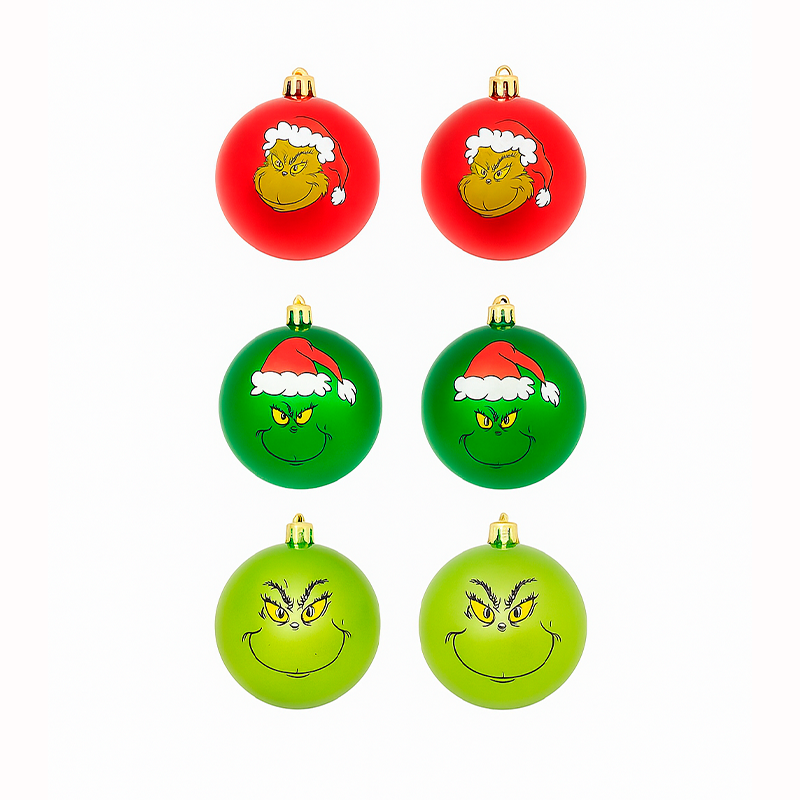 Pack de 6 esferas del grinch