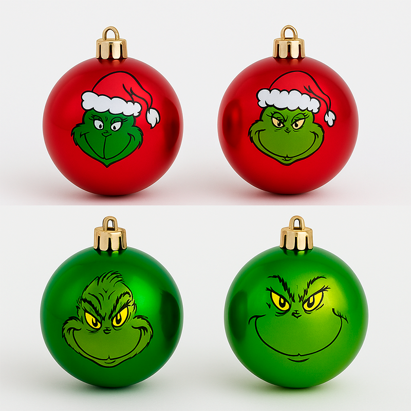 Pack de 6 esferas del grinch
