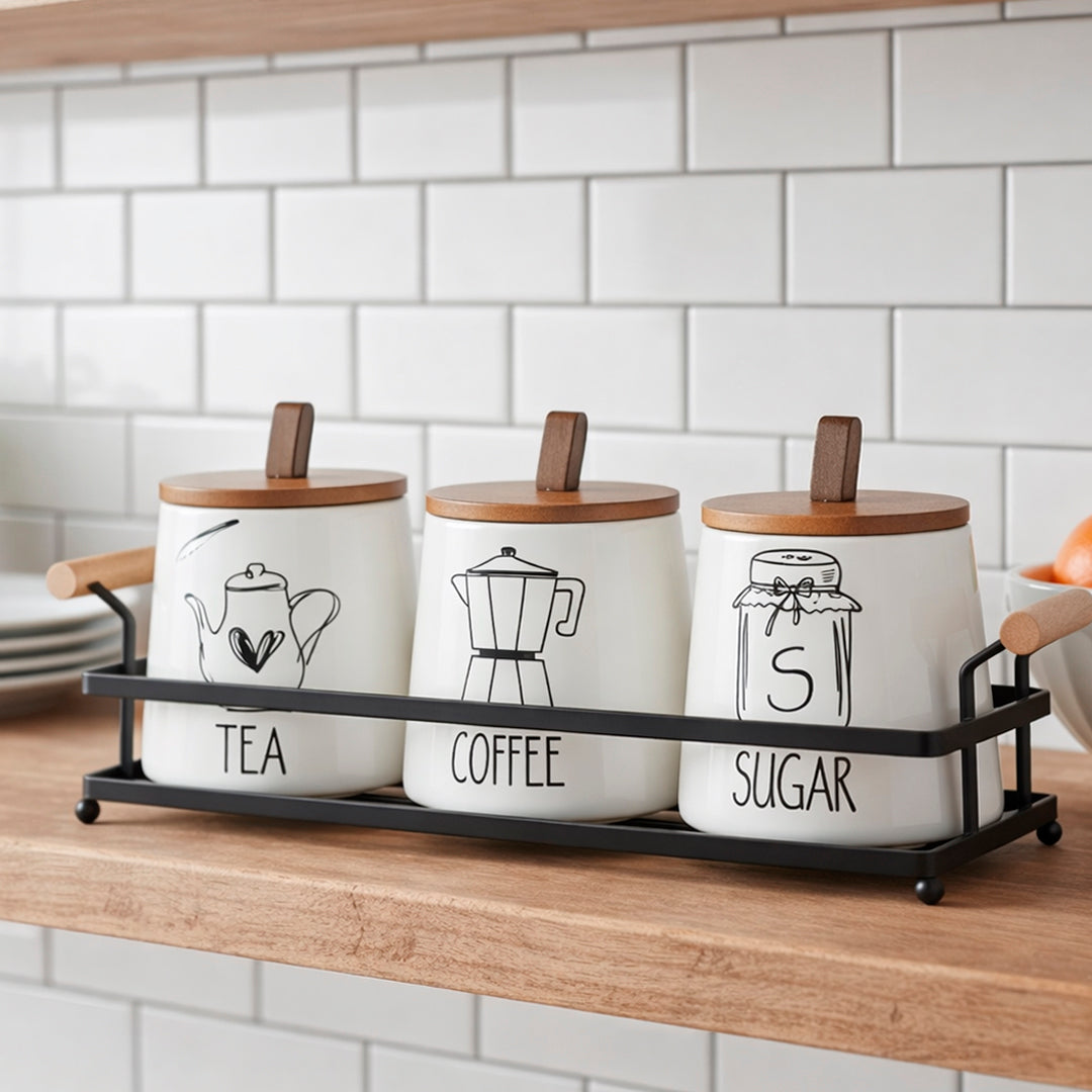 Set de Frascos de Cerámica