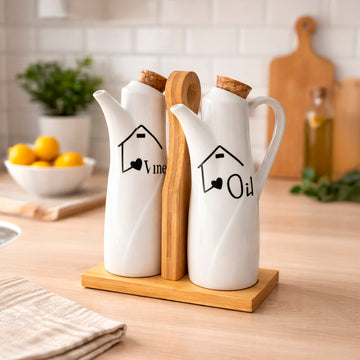 Set Aceitera y Vinagrera de Cerámica