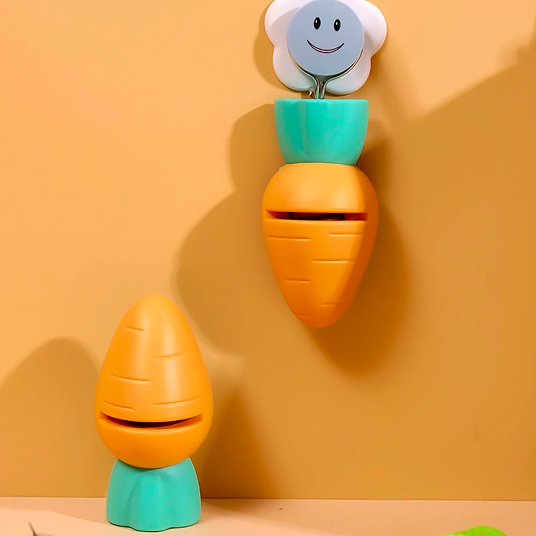 Afilador de cuchillos con diseño de zanahoria