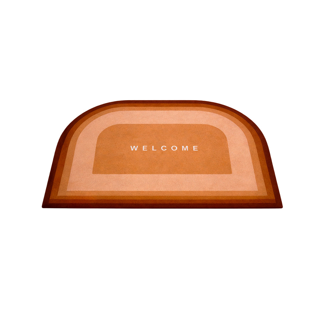 Alfombra Semicircular de Baño Absorbente