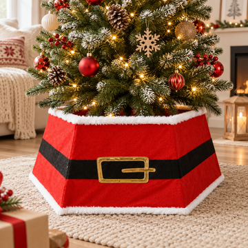 Falda decorativa para árbol de Navidad Diseño Santa