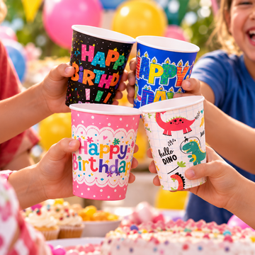 Vasito de Cartón Laminado con Diseño Infantil