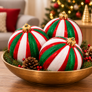 Set de 3 Esferas Navideñas Decorativas