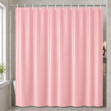 Cortina de Baño Impermeable con 12 Ganchos