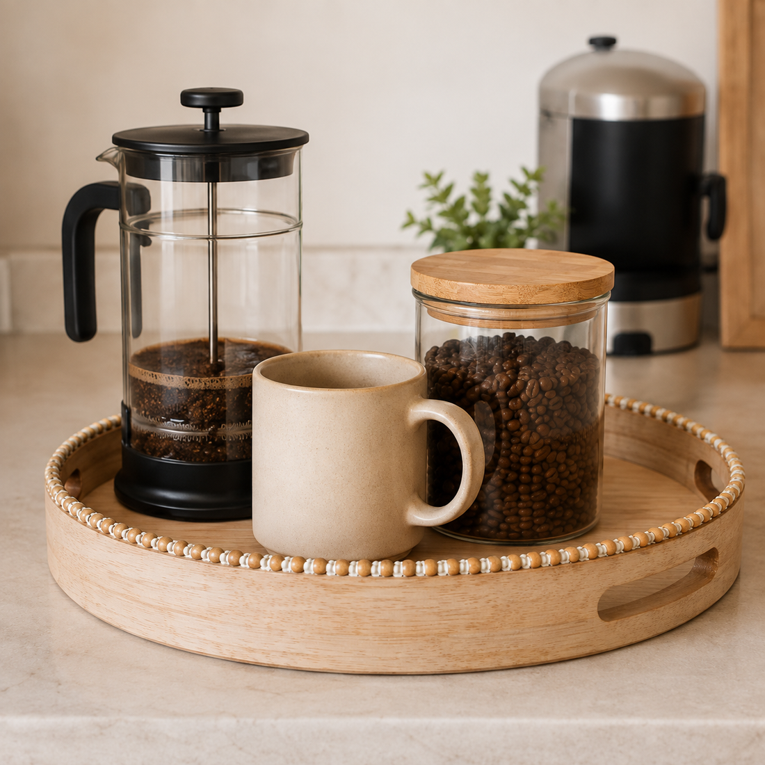 Set de Bandejas Decorativas Coffee – 2 Piezas