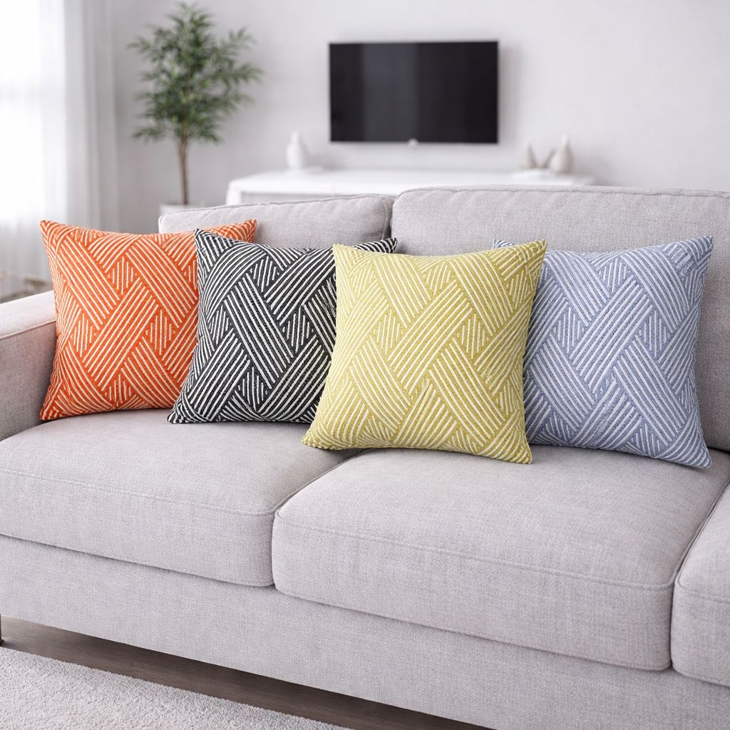 Cojín decorativo geométrico