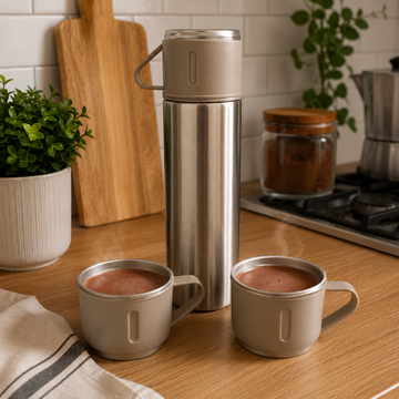 Termo + 2 Tazas Set Premium