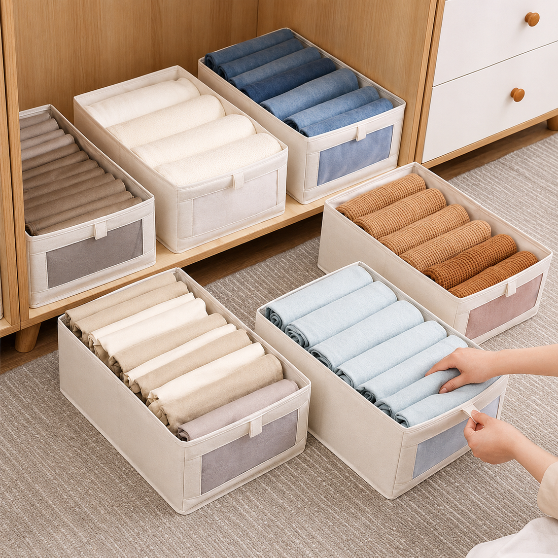 Organizador de ropa plegable multiusos
