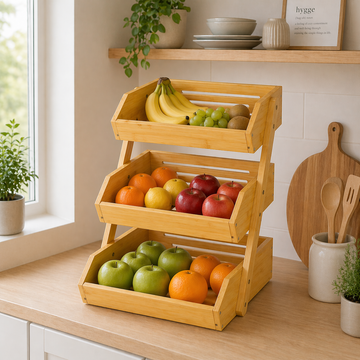 Organizador de Frutas y Verduras de 3 Niveles