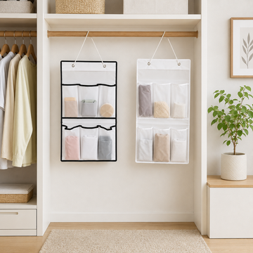 Organizador Colgante de Ropa con 6 Bolsillos