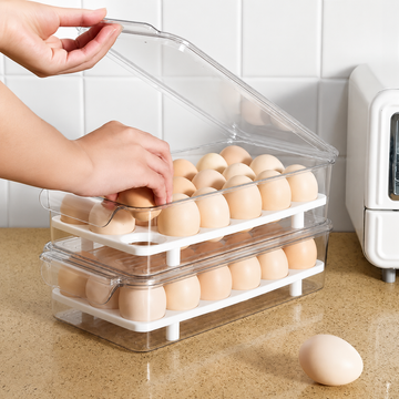 Organizador de huevos con tapa