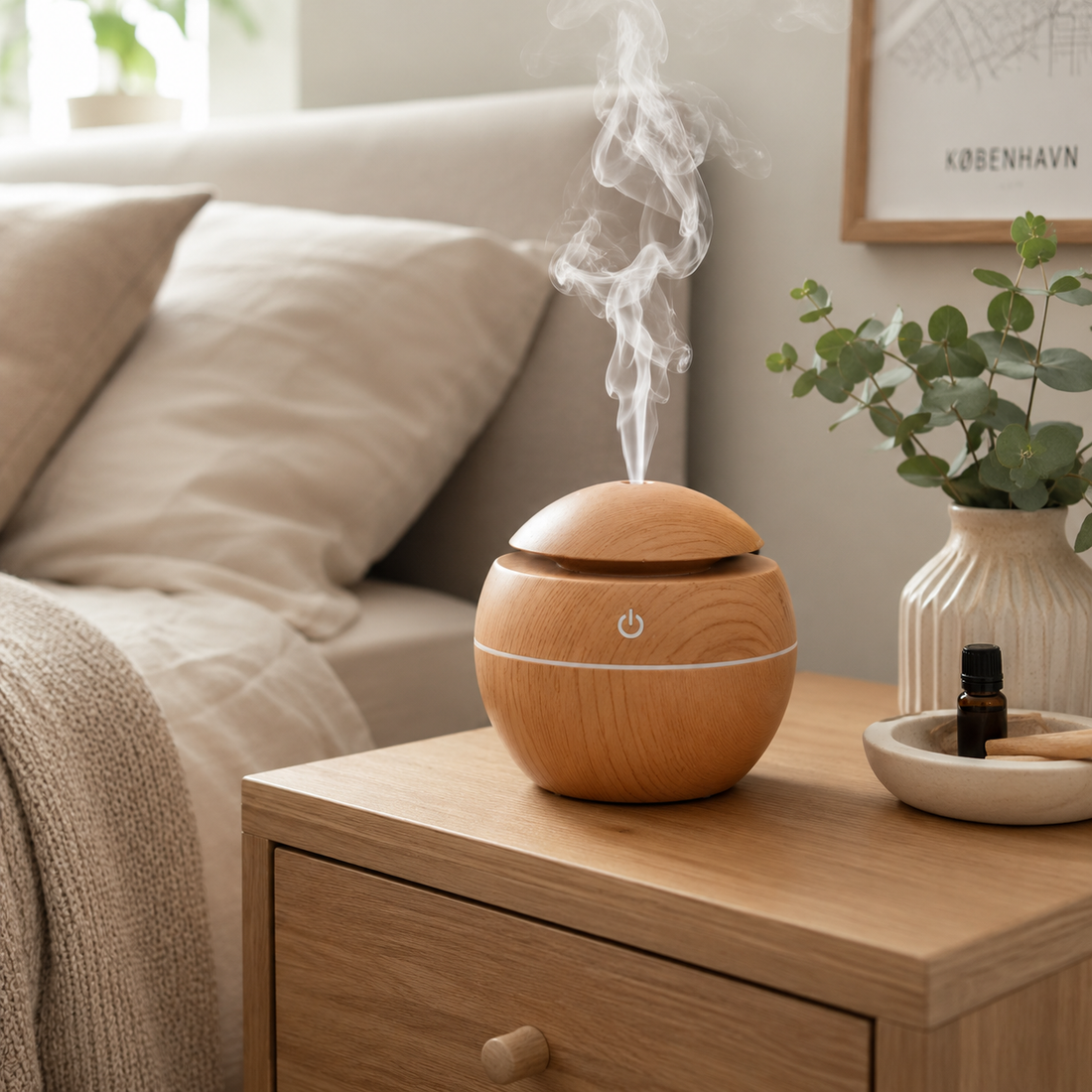 Difusor de Aroma Humidificador USB con Luz LED