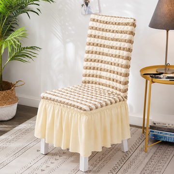 Funda Elástica para Silla con Faldón Decorativo
