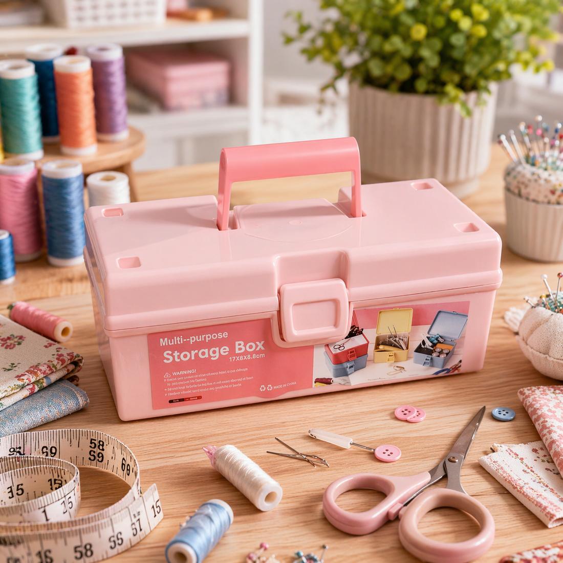 Caja Organizadora Multiuso para Costura
