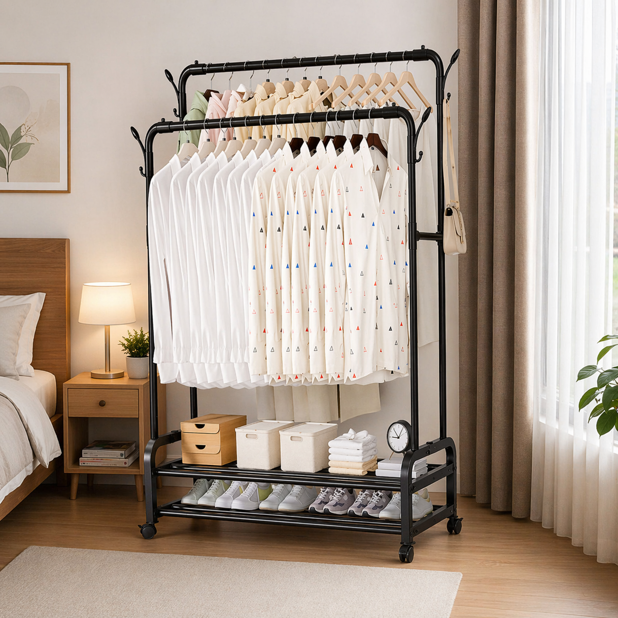 Estante Organizador de Ropa con Ruedas – enkasa.pe