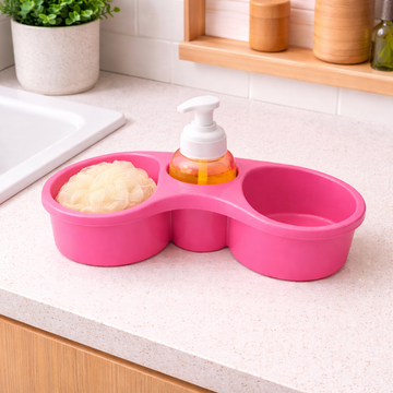 Organizador de Fregadero 3 en 1 con Dispensador