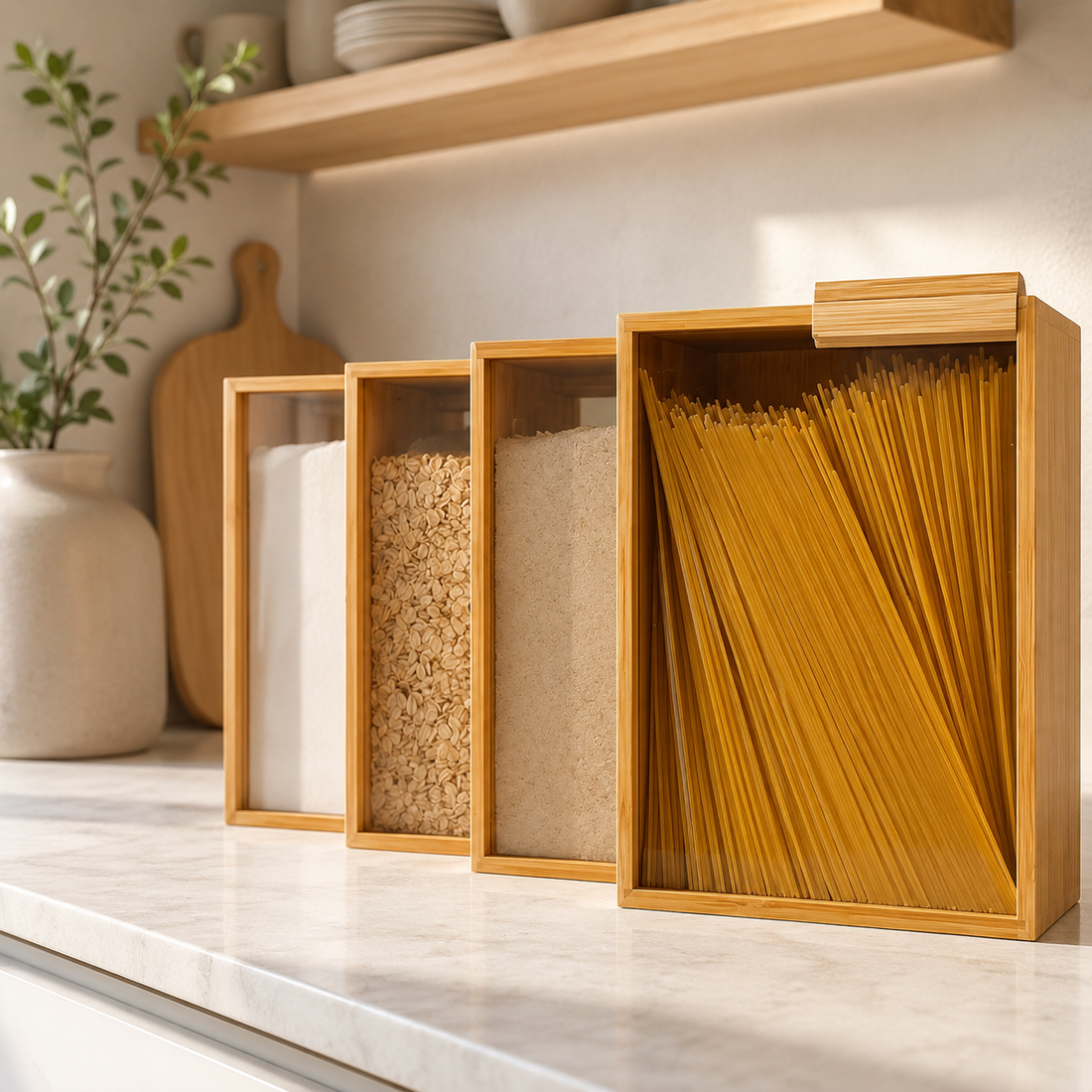 Contenedor de alimentos de madera 3L