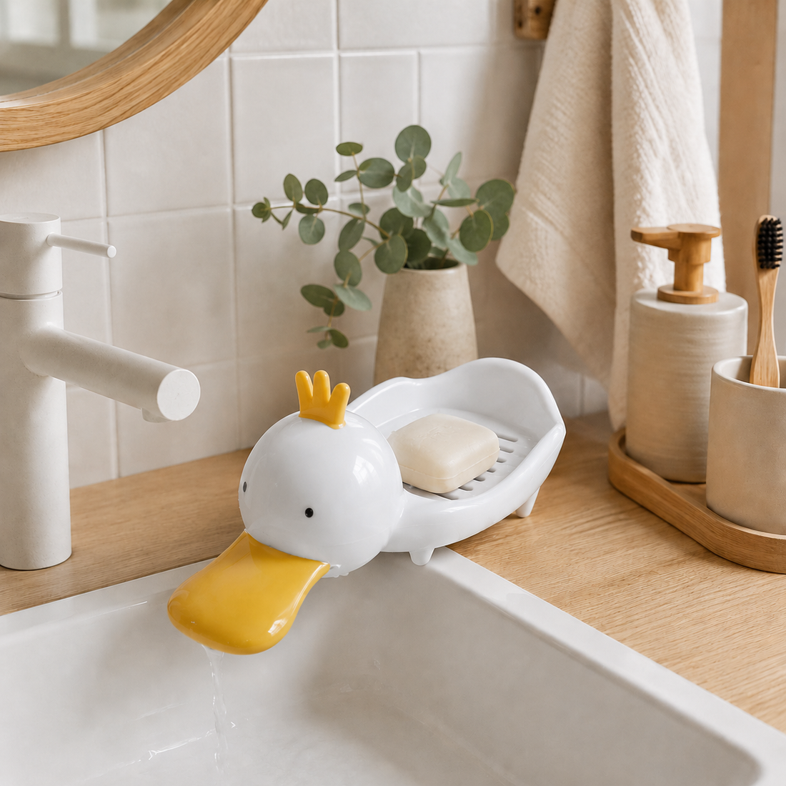 Jabonera Escurridora Diseño Patito