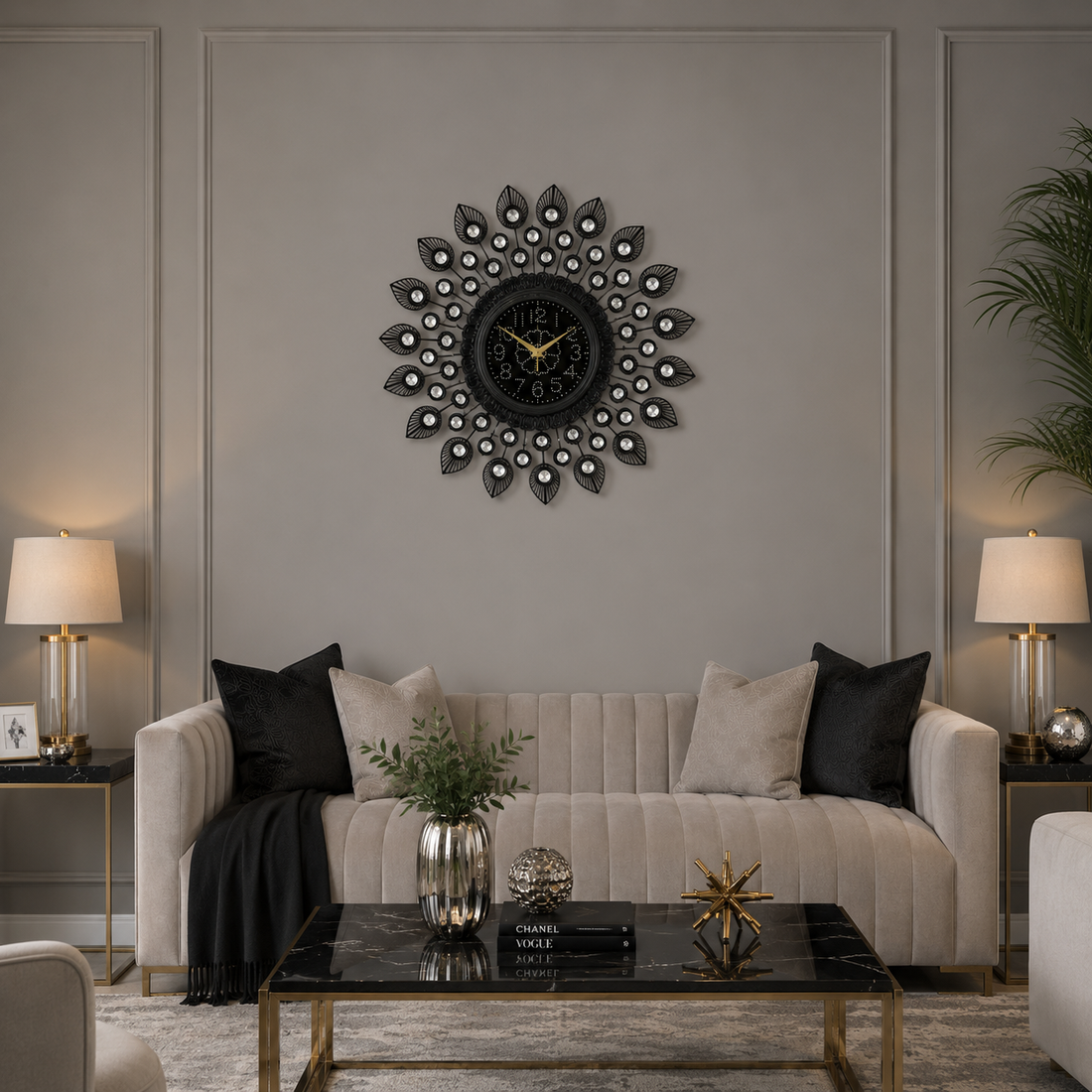 Reloj Decorativo de Pared Estilo Luxury
