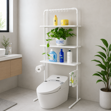 Estante de baño y organizador 2 en 1