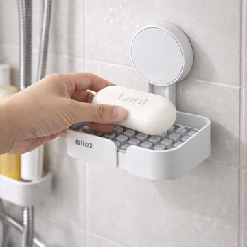 Jabonera con Drenaje Adhesiva