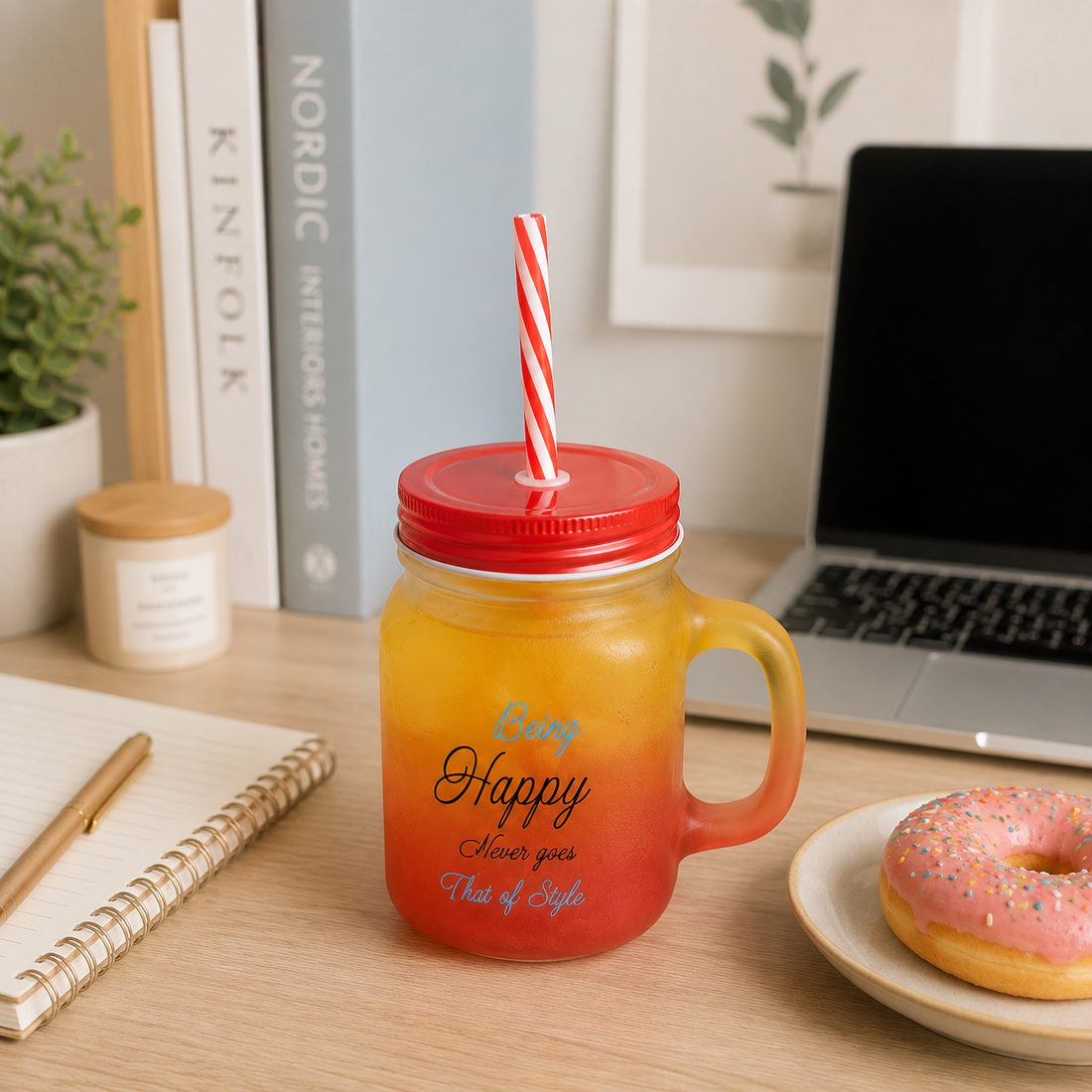 Vaso Mason de vidrio 450 ml