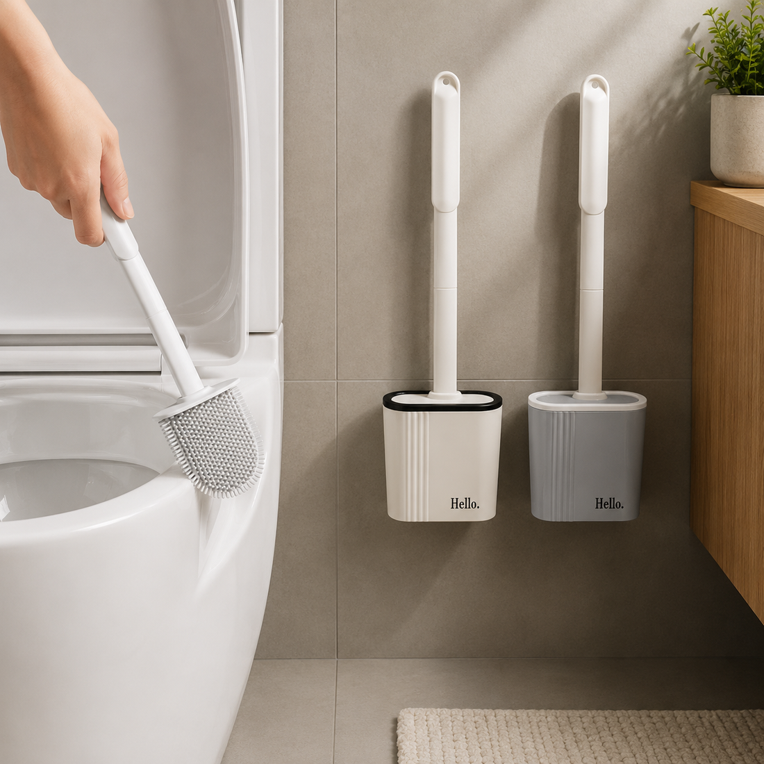 Escobilla de silicona para baño