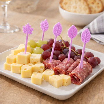 Pack Palillos Decorativos para Snacks en Forma de Hojas