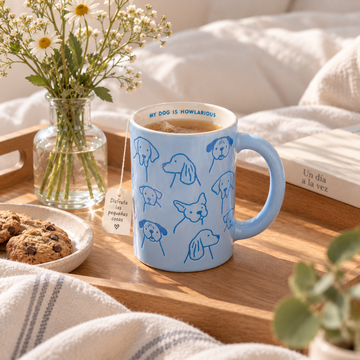 Taza de Loza Diseño Perritos